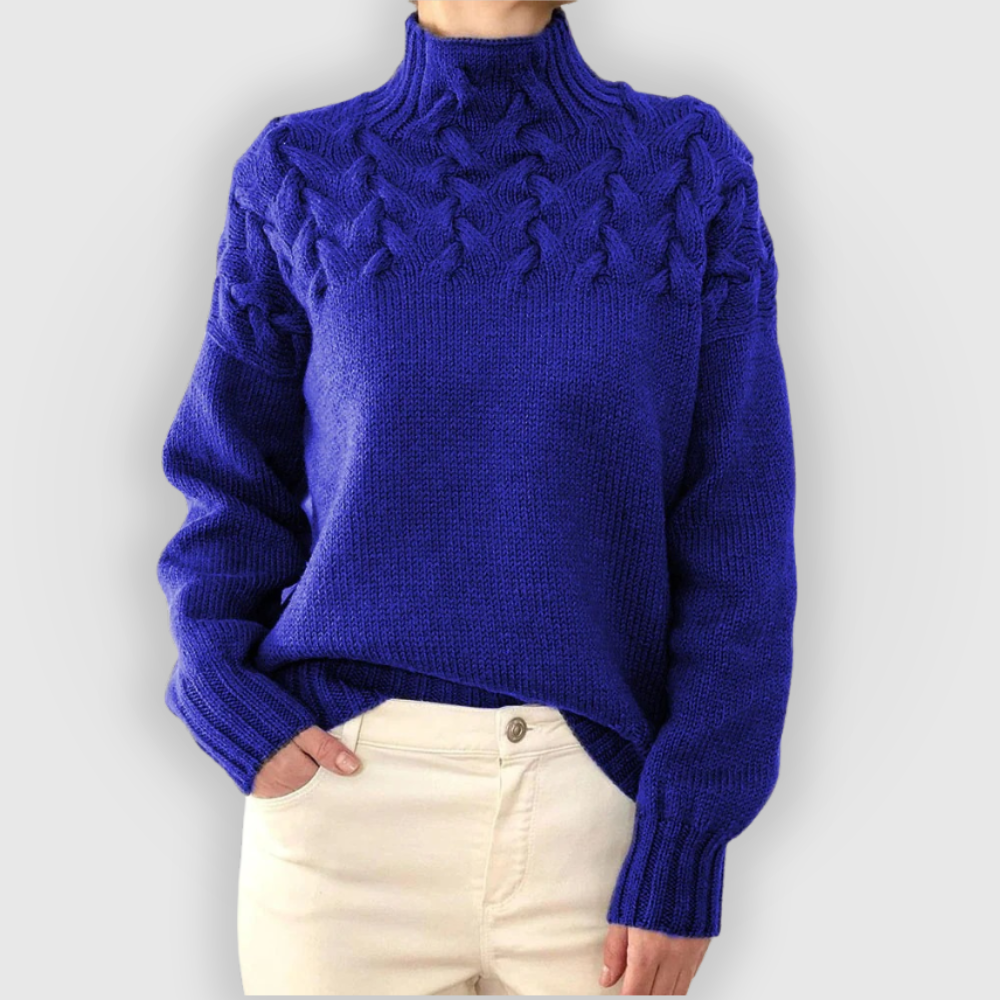 Amara | Pull en maille à col montant