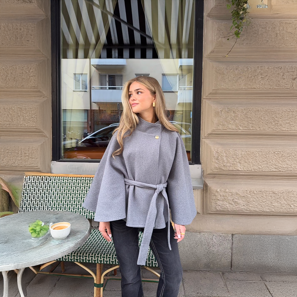 Aurélie | Cape avec Ceinture